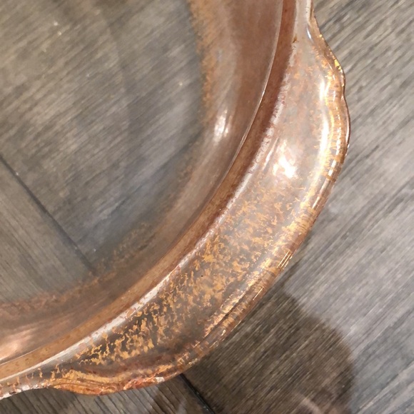 Vintage Gold Encrusted Sparkle Fire-King “Georges Briard” 2 Quart Casserole Dish - Picture 7 of 16